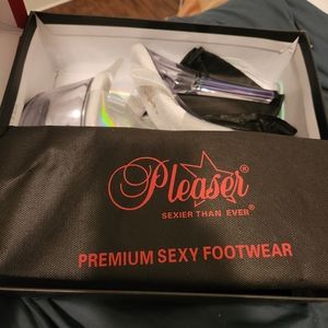 Pleaser Clear Hologram Heels